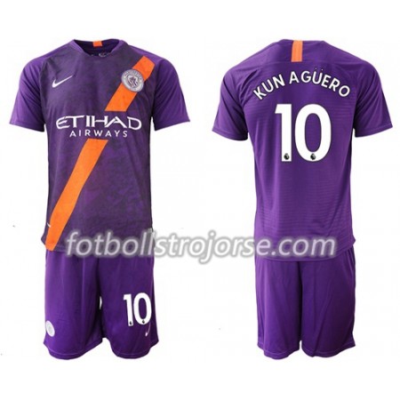 Manchester City Matchtröjor Kun Aguero 10 Barn Tredje Fotbollströja 2018-2019 Manchester City Matchtröjor Kun Aguero 10 Barn Tredje Fotbollströja 2018-2019